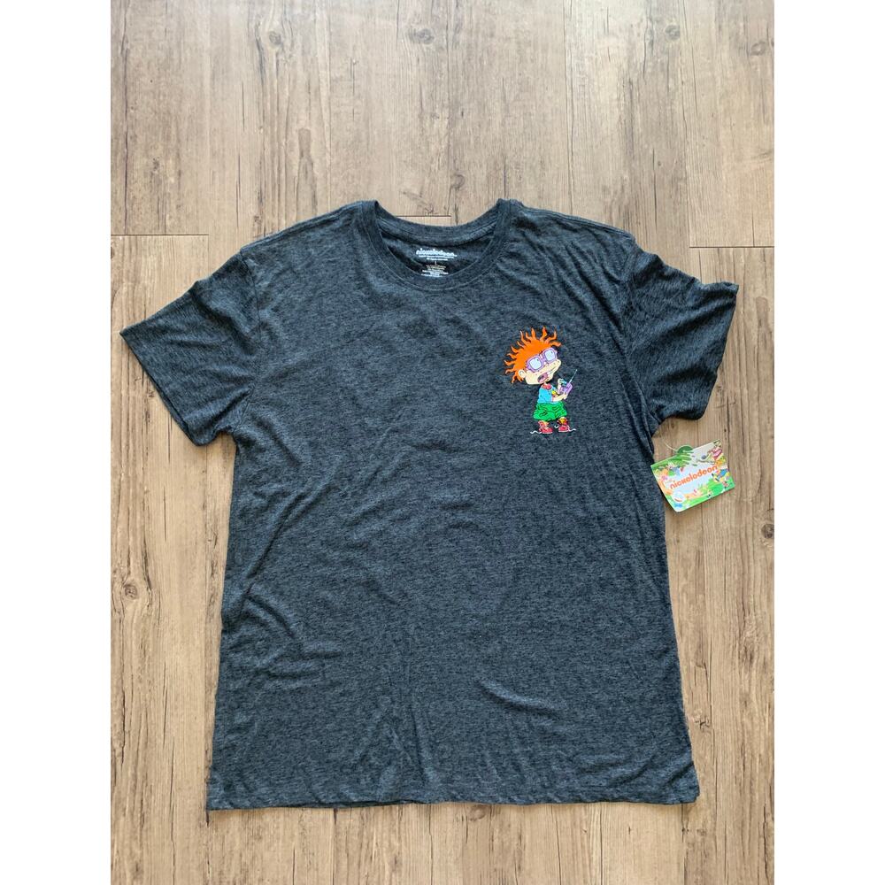 Nickelodeon Rugrats T-Shirt Gray Size Large – Chuckie & Tommy Graphic w New Tag